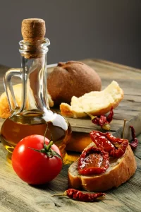 Echte Italiaanse gerechten bruschetta