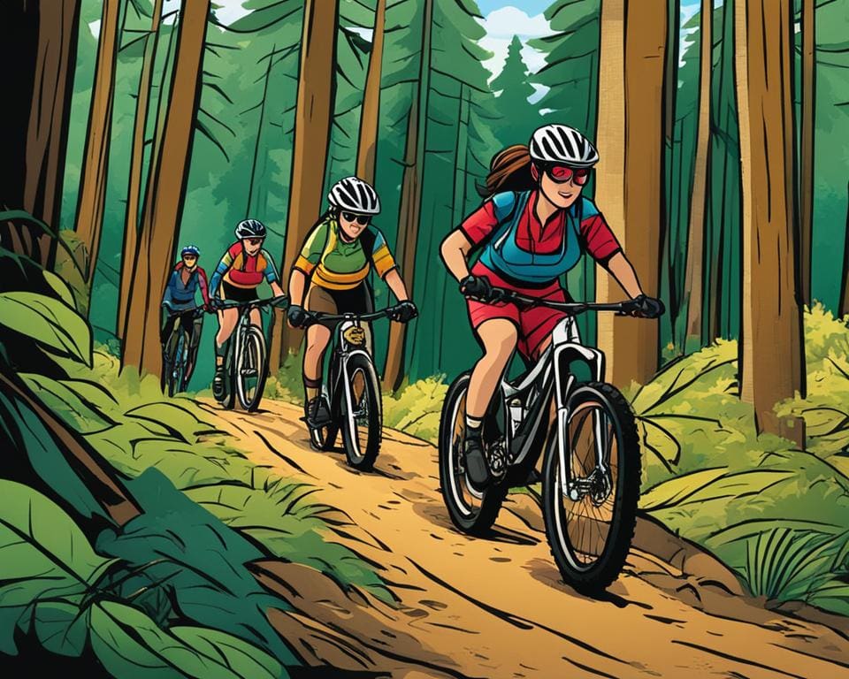dames mountainbike training