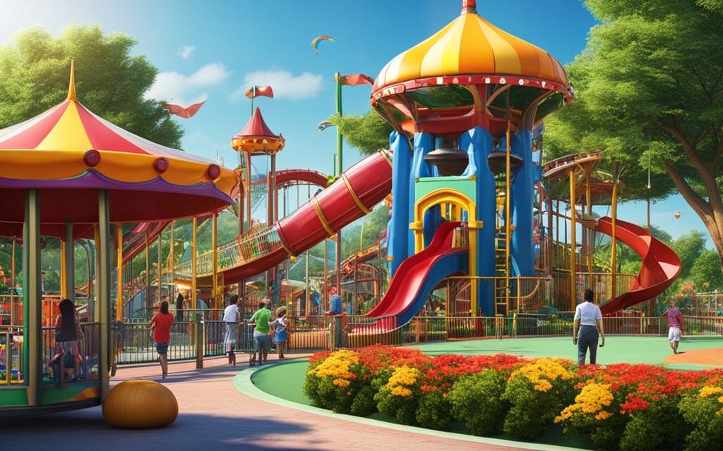 pretpark met speeltuin