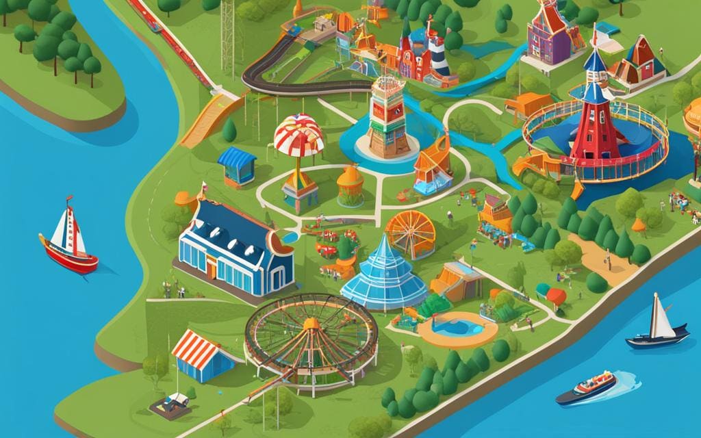 pretpark nederland kaart