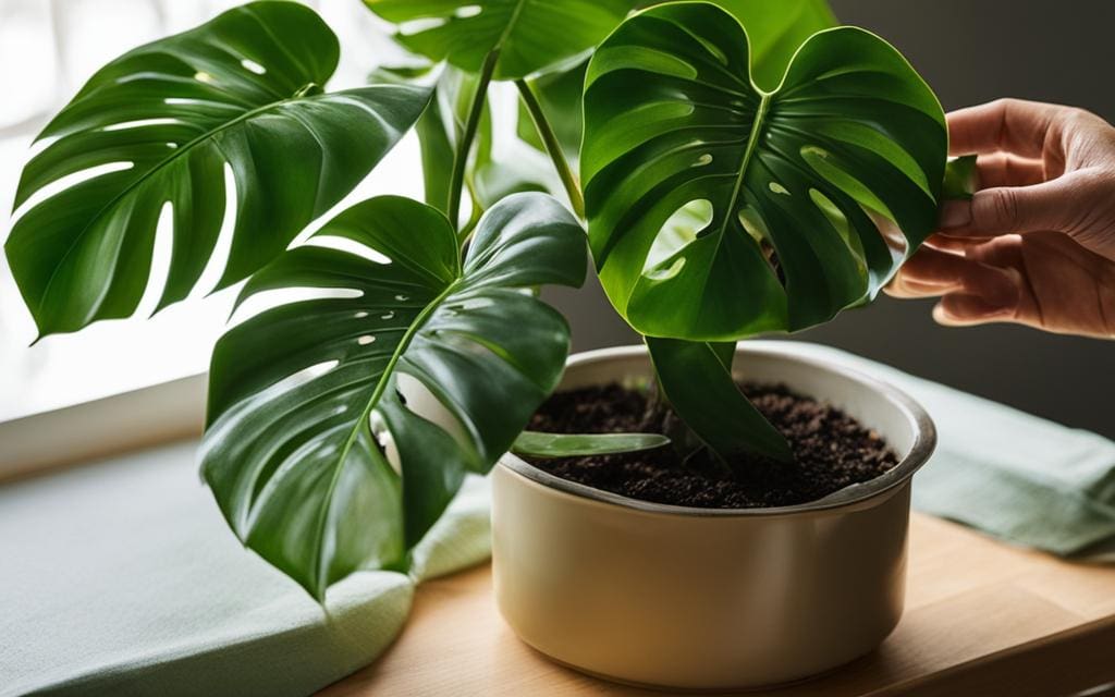 verzorging van de Monstera deliciosa