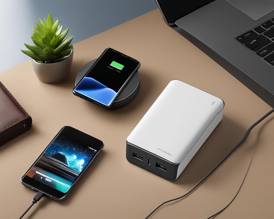 Draagbare Powerbank - Essentieel voor het opladen van apparaten onderweg.