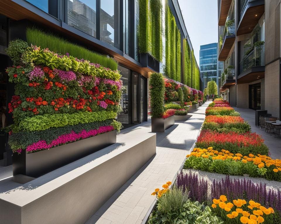 Innovatieve Geveltuinen in Stadscentra