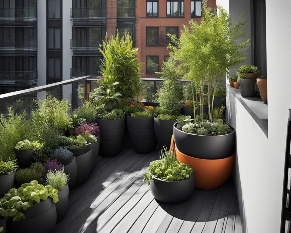 Moestuin op balkon
