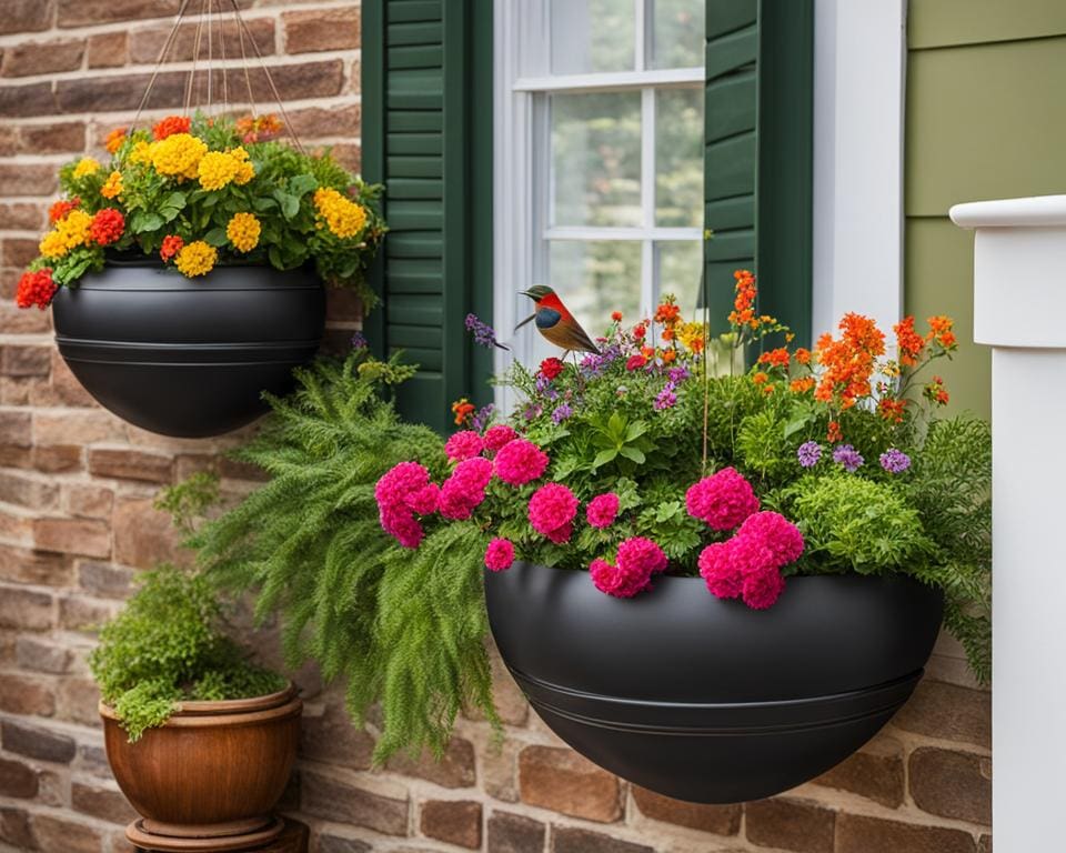 Plantenbakken en tuindecoratie
