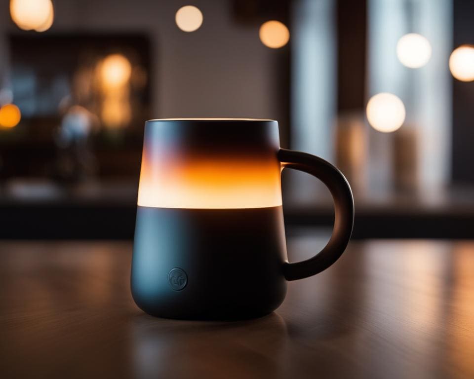Slimme Koffiemok - Houdt je drankje op de gewenste temperatuur.