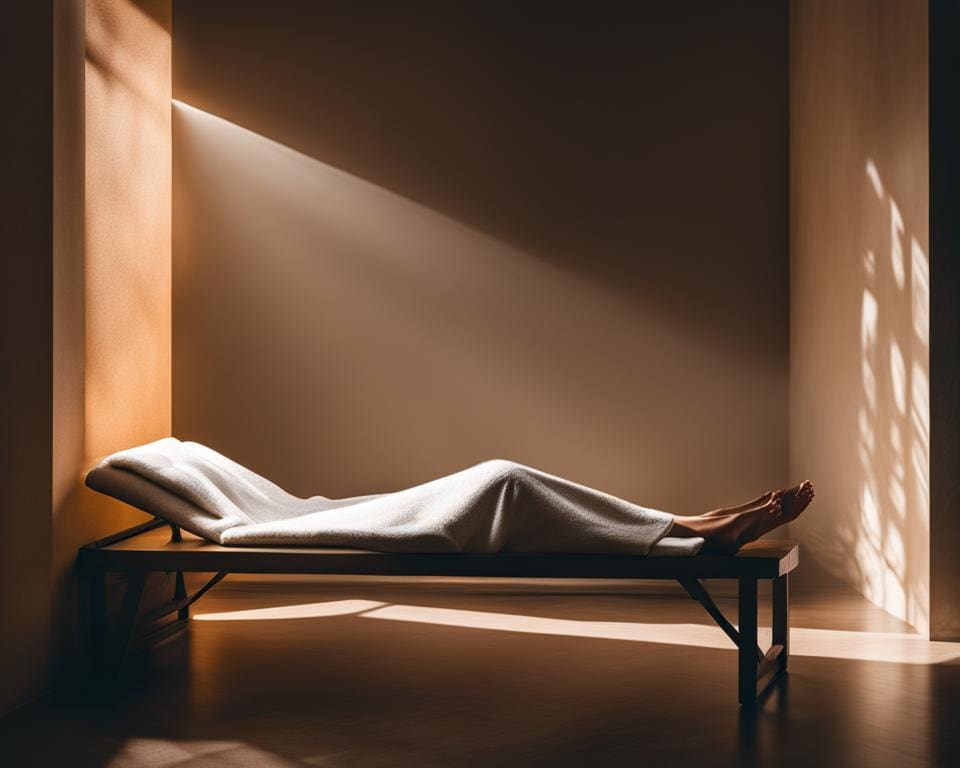 de juiste houding onder de zonnebank