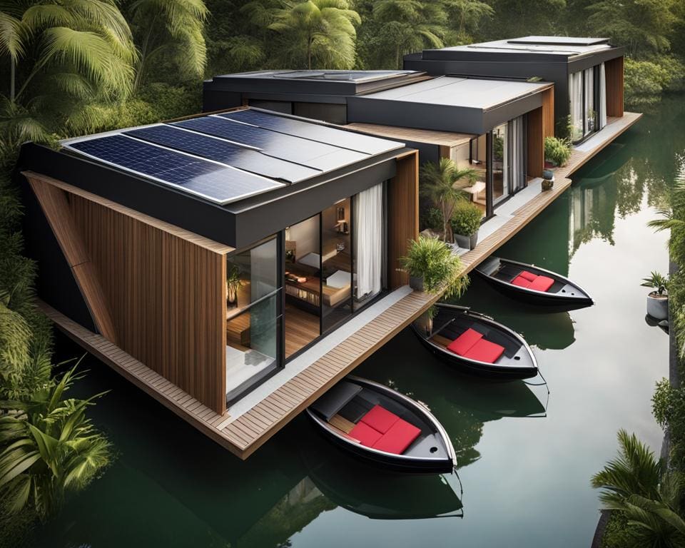 ecologische drijvende woningen
