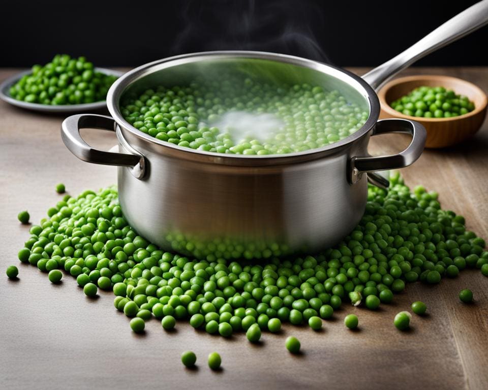 hoe lang diepvries erwten koken