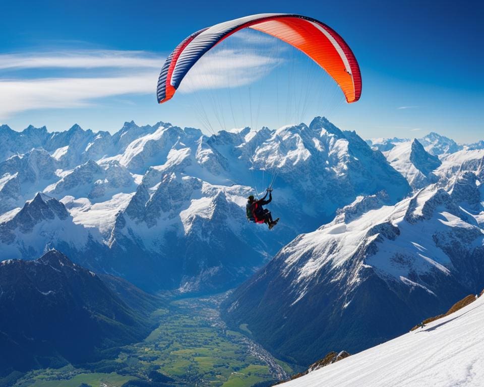 spectaculair uitzicht vanaf de top van de bergen
