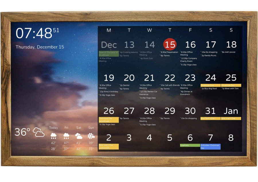 digitale wandkalender