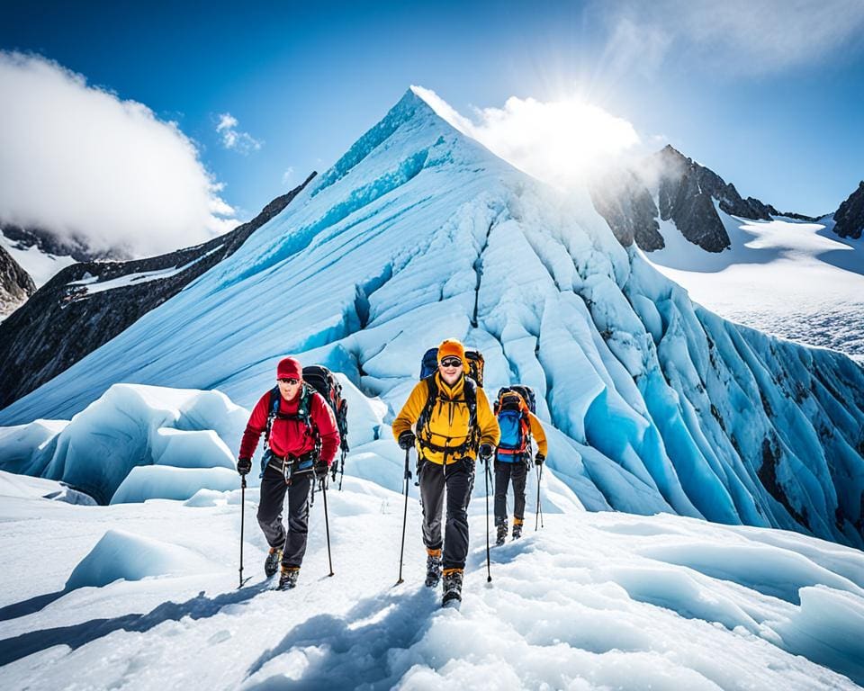 Gletsjerwandeling in Zwitserland