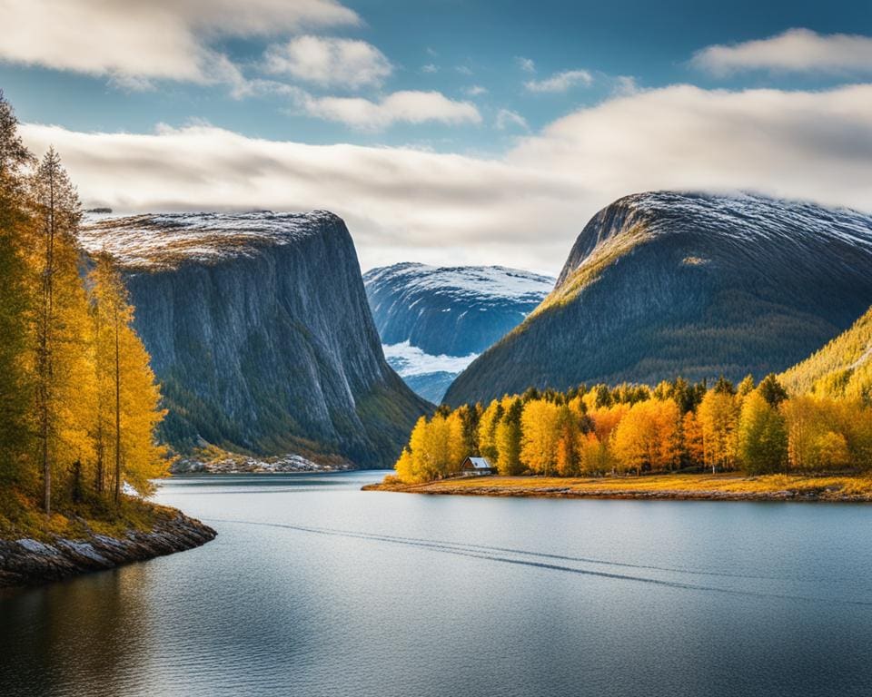 Scenic fjorden in Noorwegen
