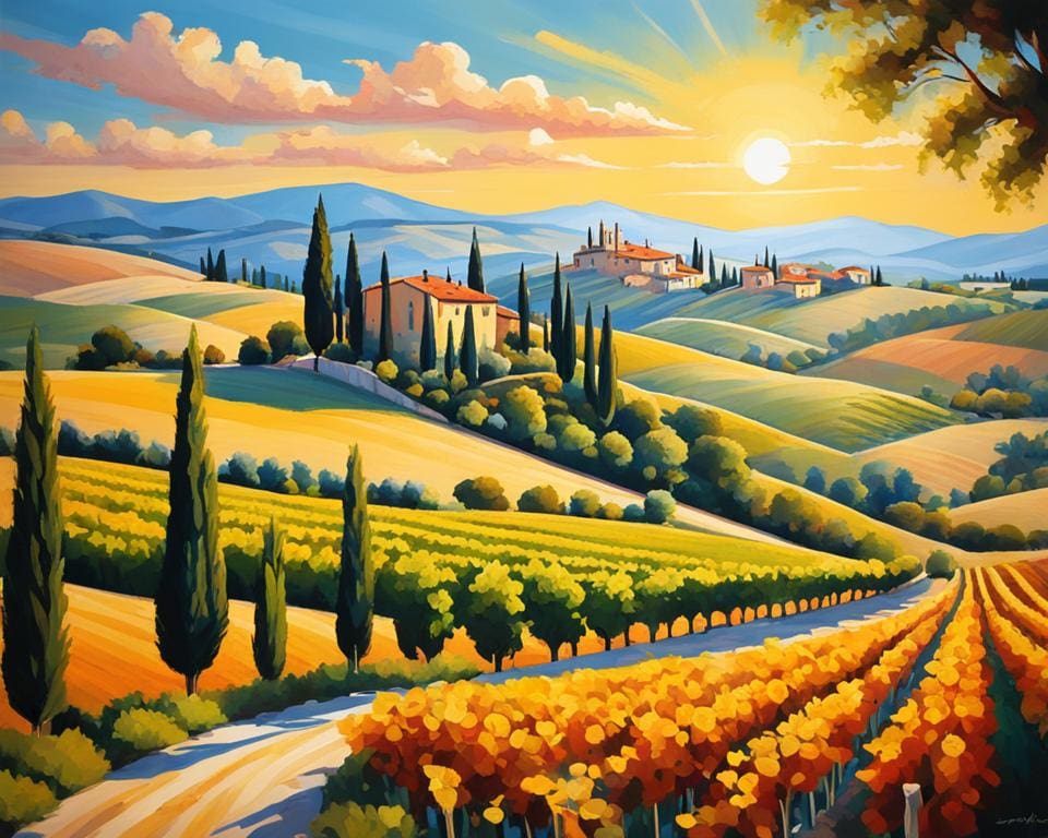 Schilderachtige rit door de Toscane