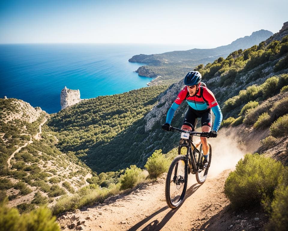 mountainbiken in Spanje