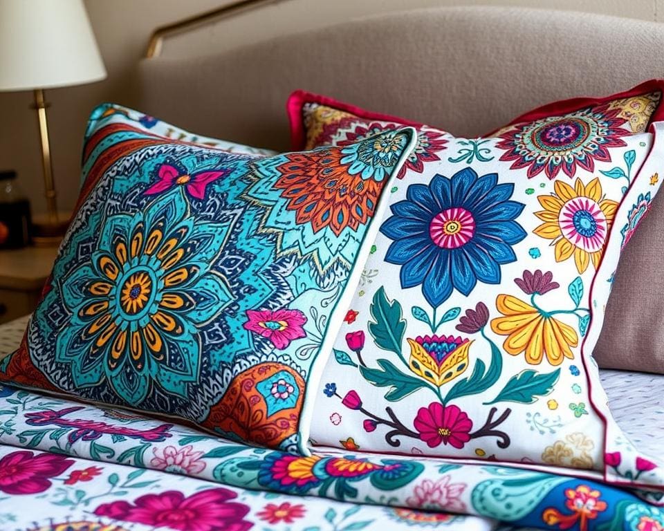 Creatieve kussenslopen met unieke patronen