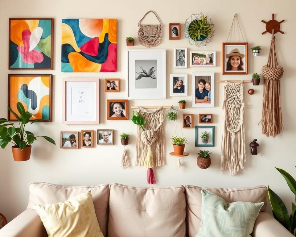 Creatieve wanddecoraties met persoonlijke touch