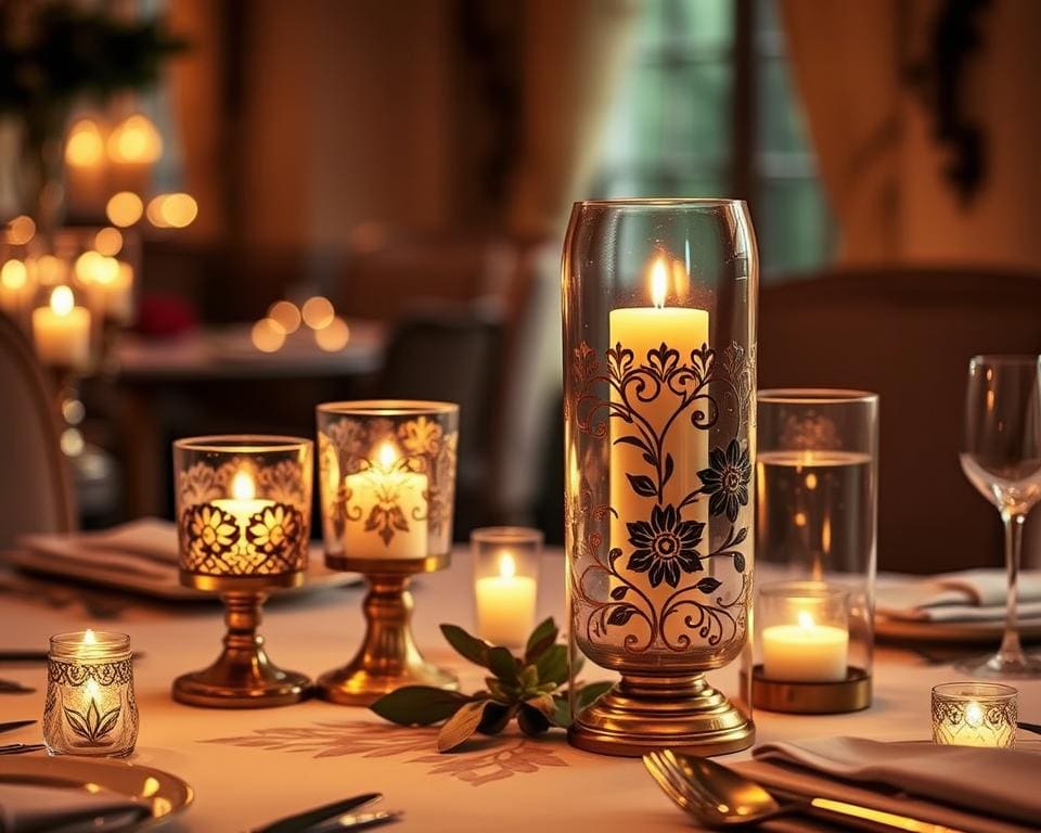 Design kandelaars voor romantische diners