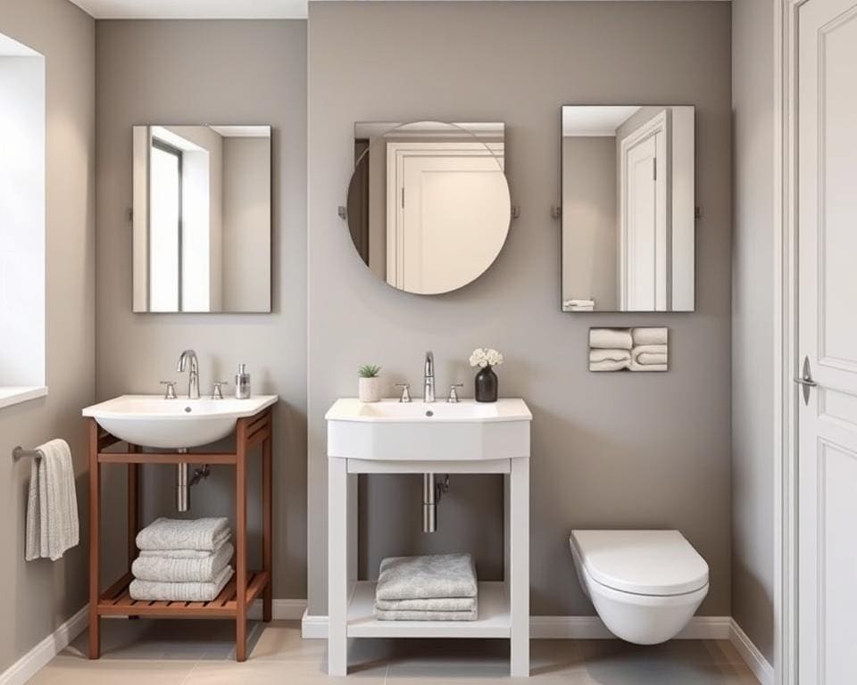 Handige opvouwbare wastafels voor kleine badkamers