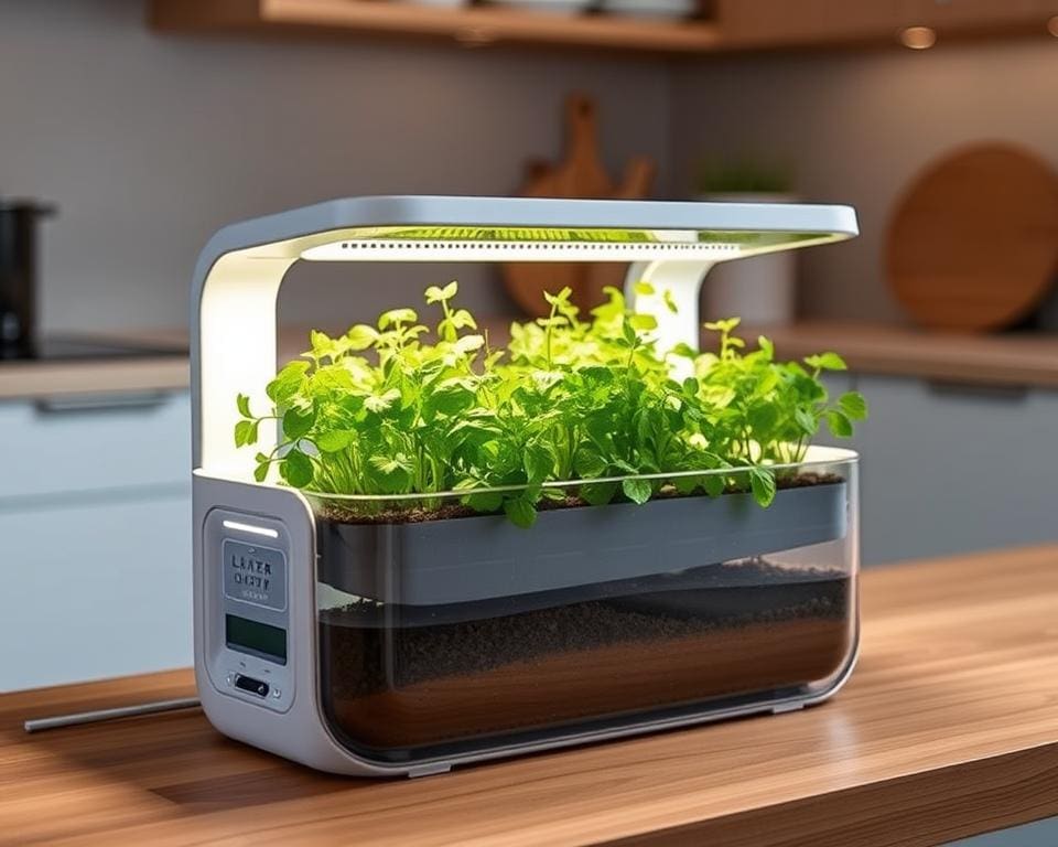 Innovatieve kruidenpot met automatische watergift