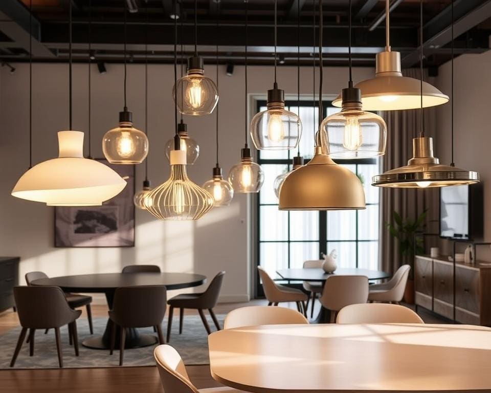 Moderne hanglampen voor elke eetkamer