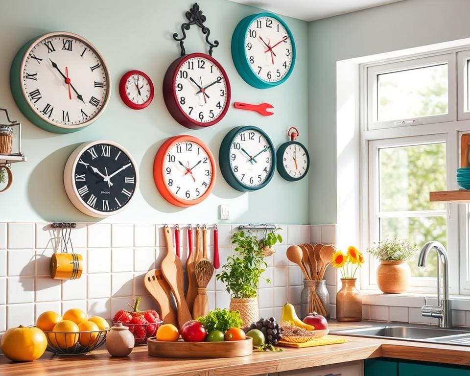 Originele keukenklokken die de tijd opfleuren