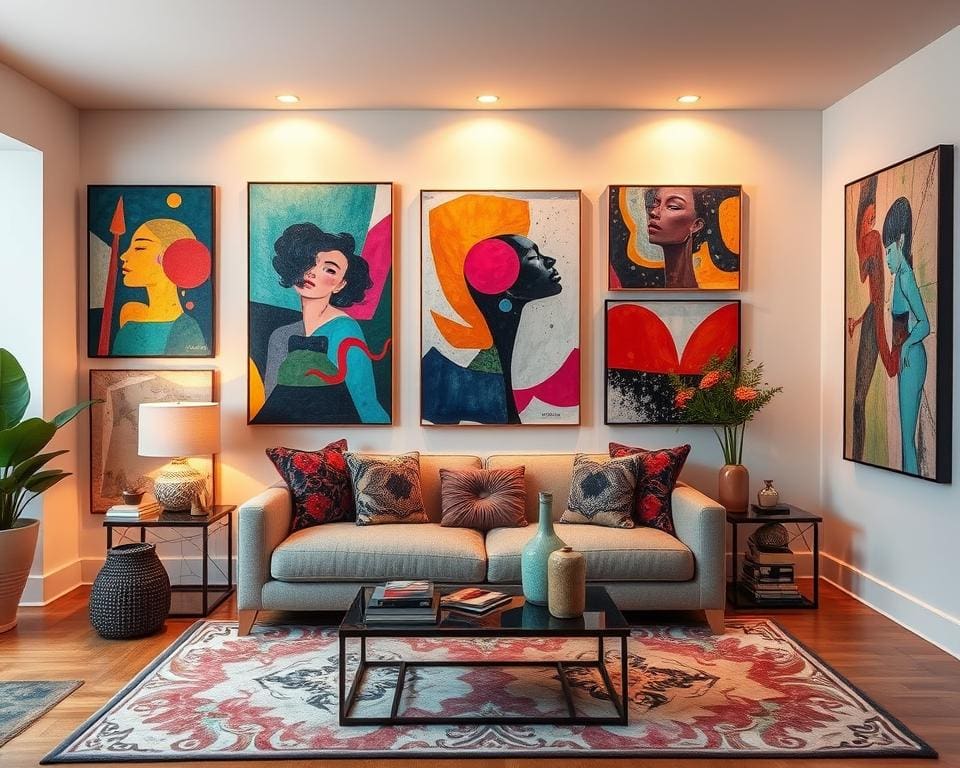 Originele kunst aan de muur voor een persoonlijke stijl