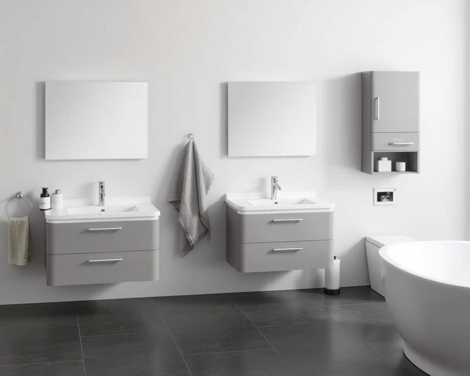 Praktische badkamermeubels voor een strakke look