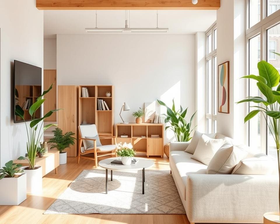 Ruimtebesparende stapelbare stoelen voor klein wonen