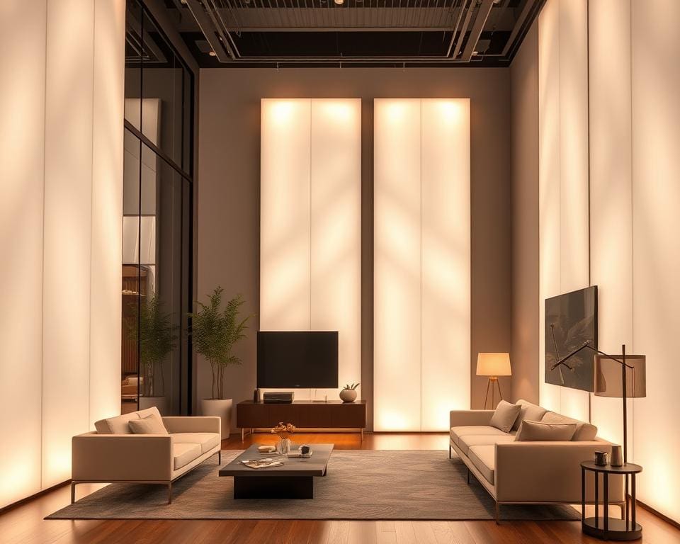 Sfeervolle lichtpanelen voor een moderne look