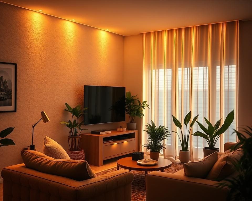 Sfeervolle lichtstrips voor een gezellige sfeer