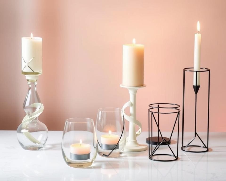 Unieke kaarsenhouders met moderne designs