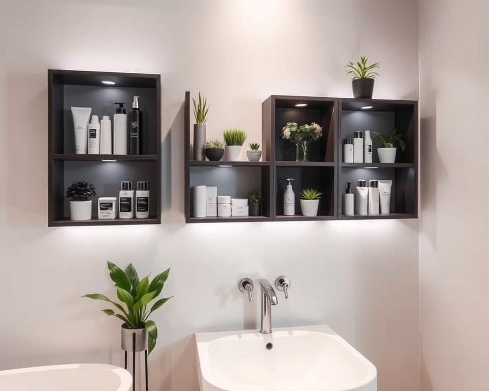 badkamer organizer wand