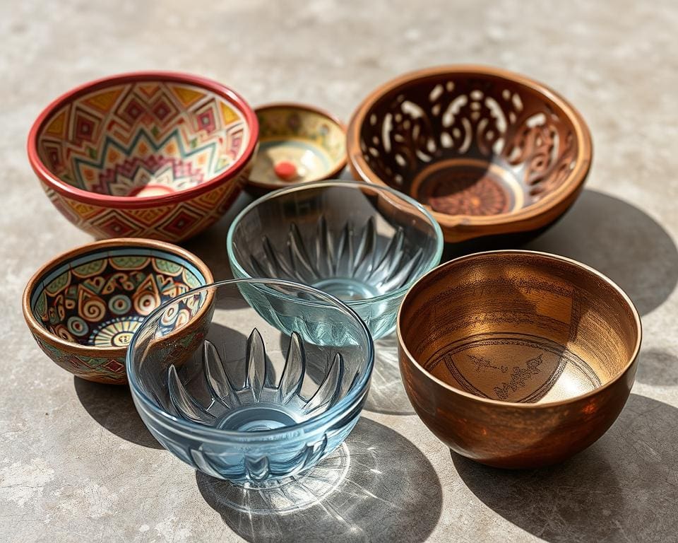 decoratieve schalen stijlen