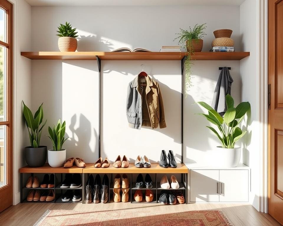 schoenenrekken voor de hal