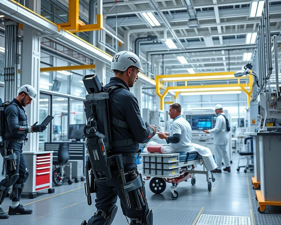 Wat zijn de toepassingen van exoskeletten in industrie en zorg?