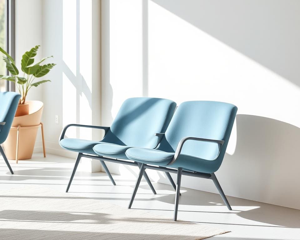 Blå Station-krukken: minimalistisch en comfortabel