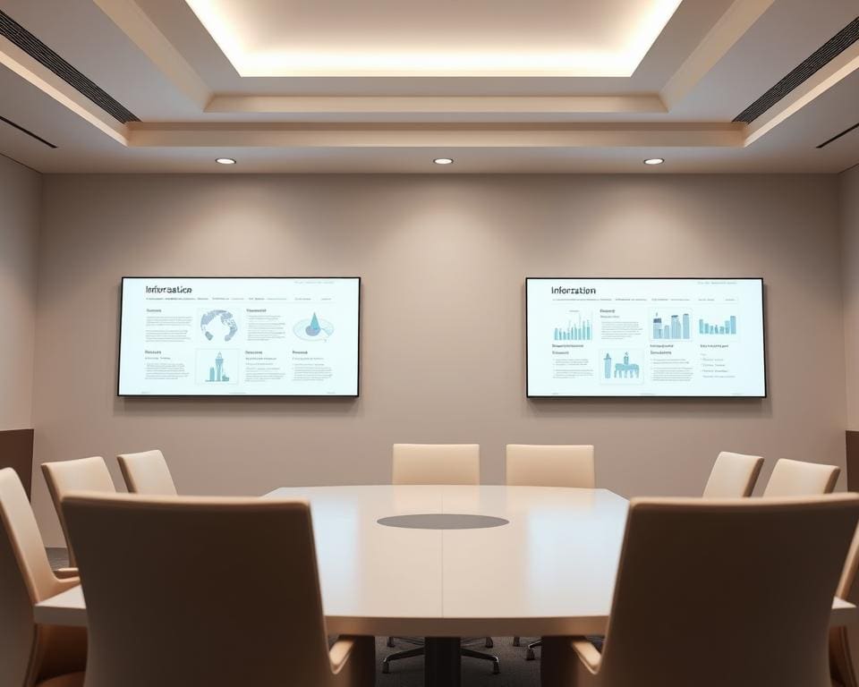 Conferentiepanelen die je informatie helder en gestructureerd weergeven
