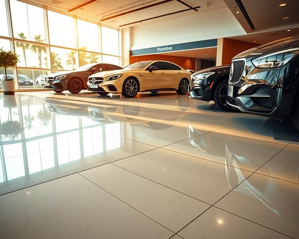 Welke showroomvloer past bij luxe autodealers?