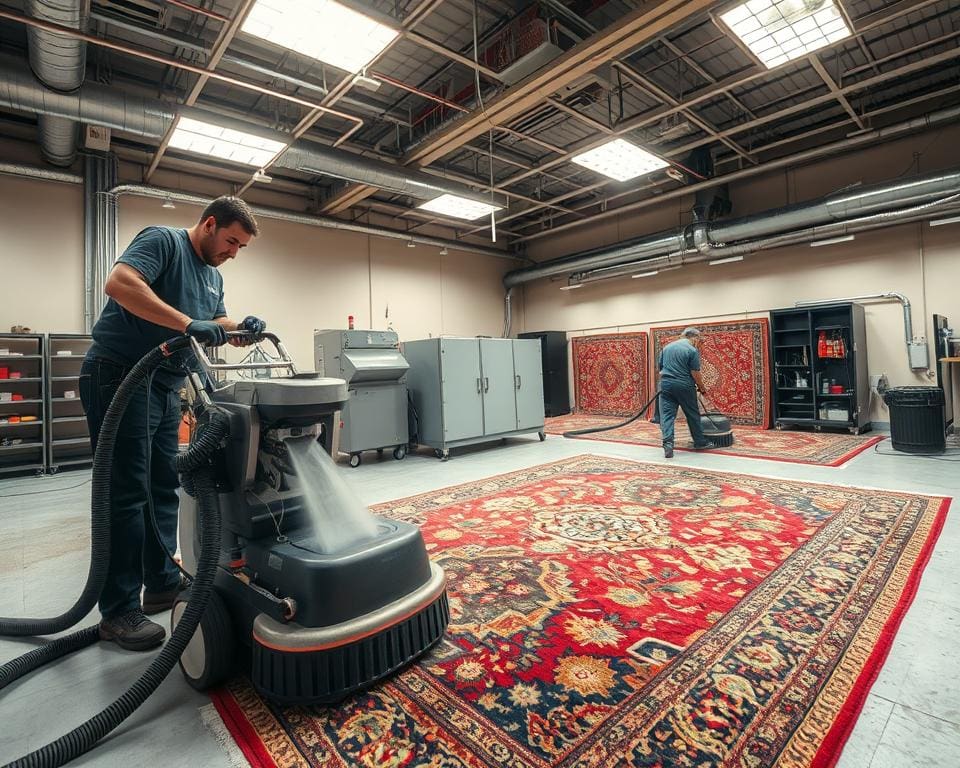 stoomreiniging en drogereiniging van tapijten
