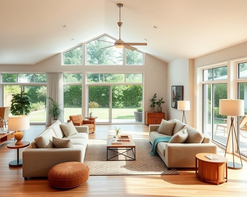 open ruimtes in gezinswoning