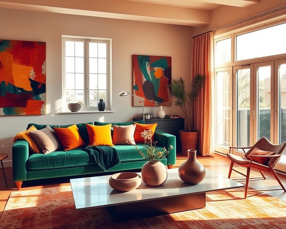 kleurkeuzes in sfeervolle interieurs