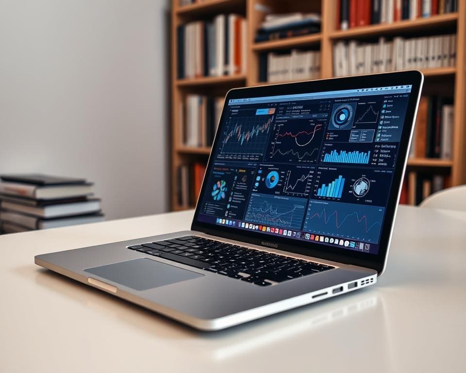 Laptop voor data-analyse
