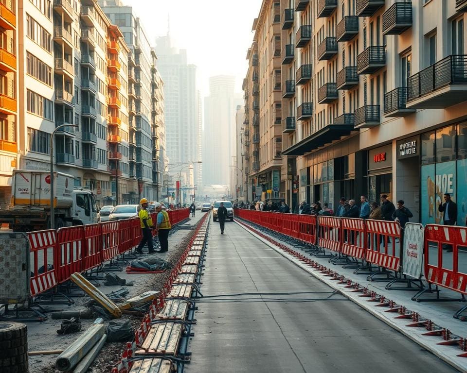fietspad aanleggen in bebouwde omgeving