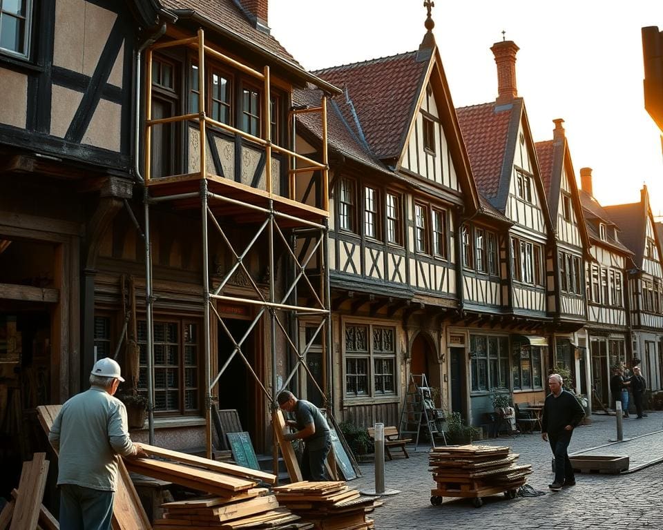 stappen restauratie vakwerkhuizen Limburg