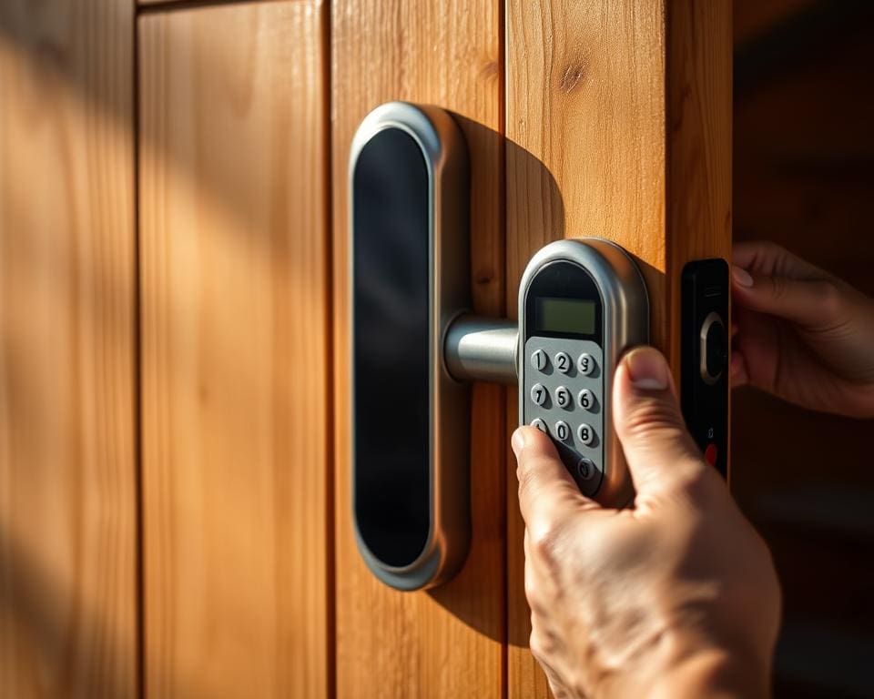 Smart padlock installatie