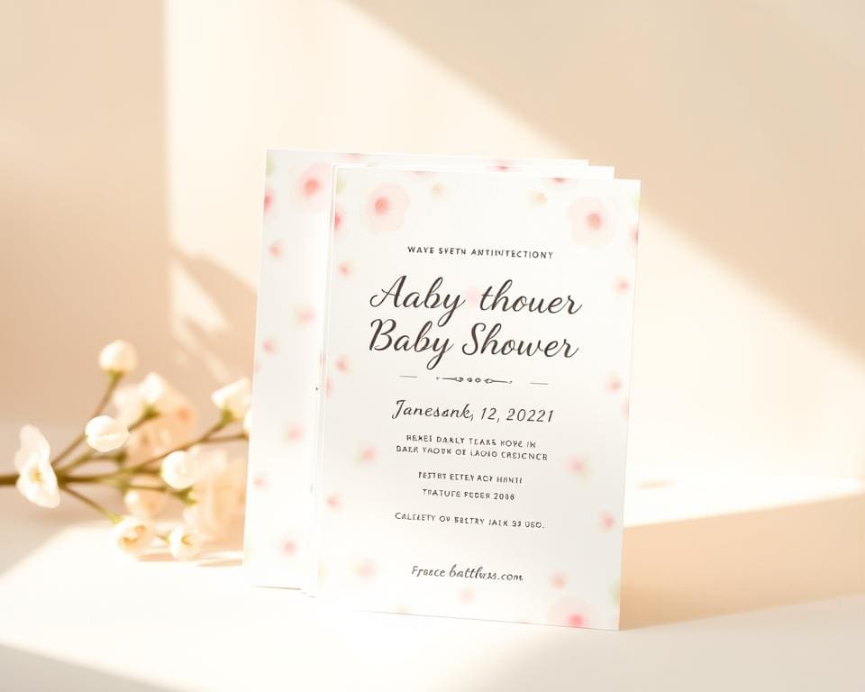 babyshower uitnodigingen