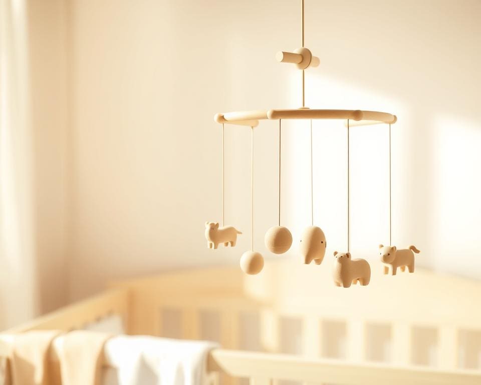 mobile bébé en bois