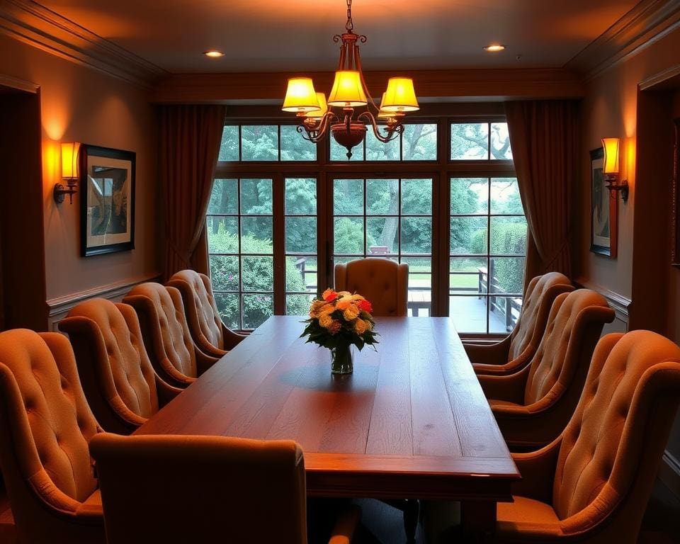 Een eethoek die uitnodigt tot lange avonden tafelen