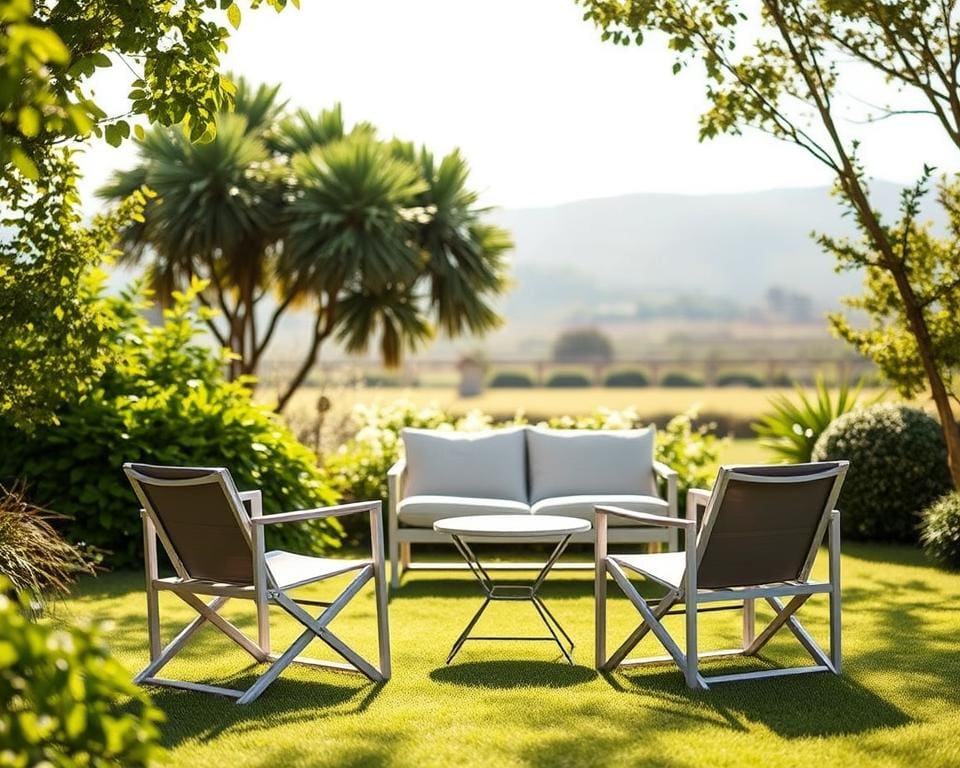 Opvouwbare meubelen voor flexibele buitenruimtes